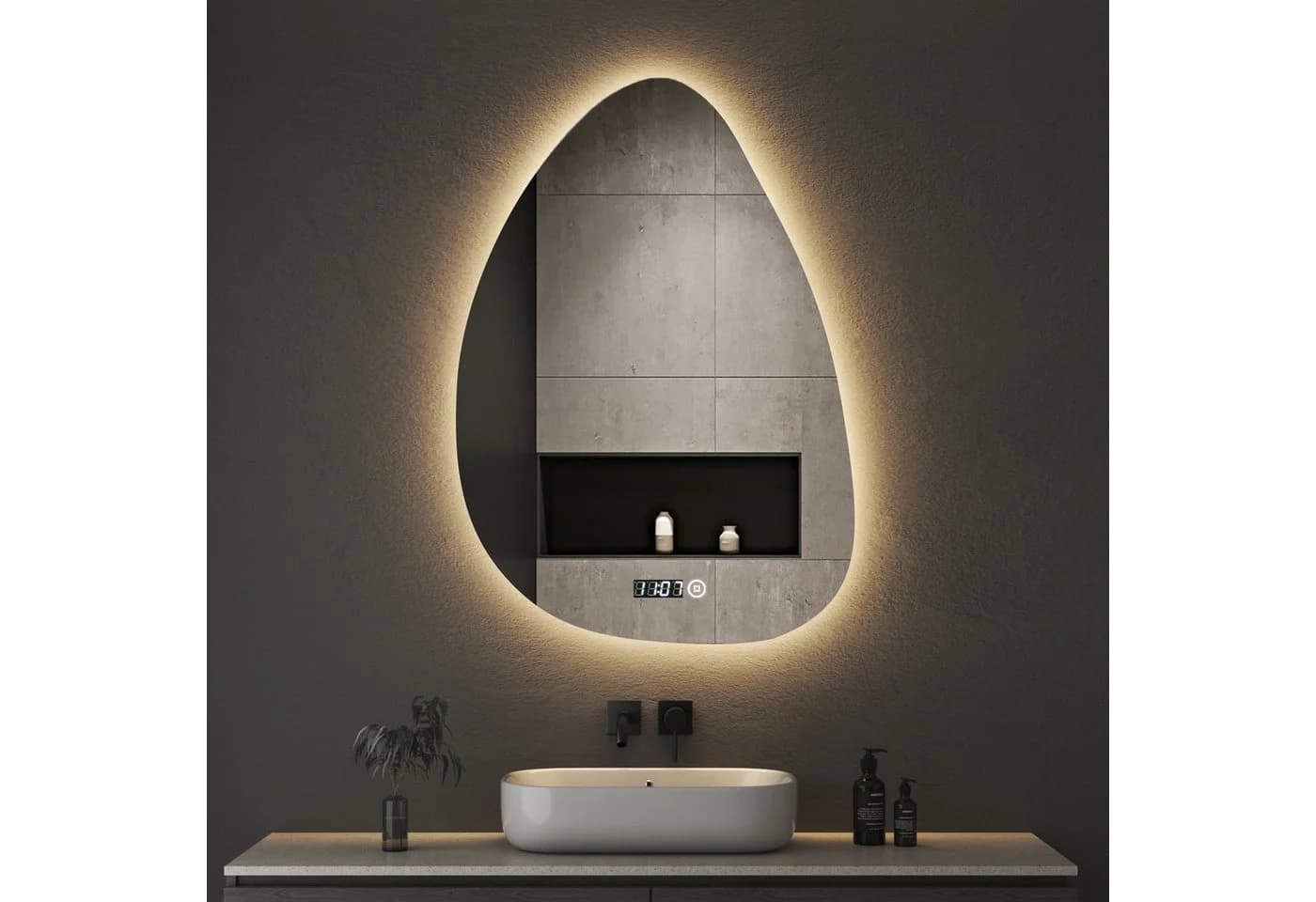Moderner LED-Badspiegel 55x80 cm - Bild 2