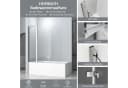 Hopibath Badewannenfaltwand 3-teilig Duschwand 150cm/160cm 6mm Nano Glas Bild 1