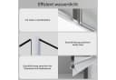 Hopibath Badewannenfaltwand 3-teilig Duschwand 150cm/160cm 6mm Nano Glas Bild 5