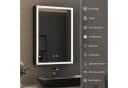 WDWRITTI LED Spiegelschrank Schwarz 3 Lichtmodi Dimmbar Bild 1