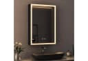 WDWRITTI LED Spiegelschrank Schwarz 3 Lichtmodi Dimmbar Bild 2