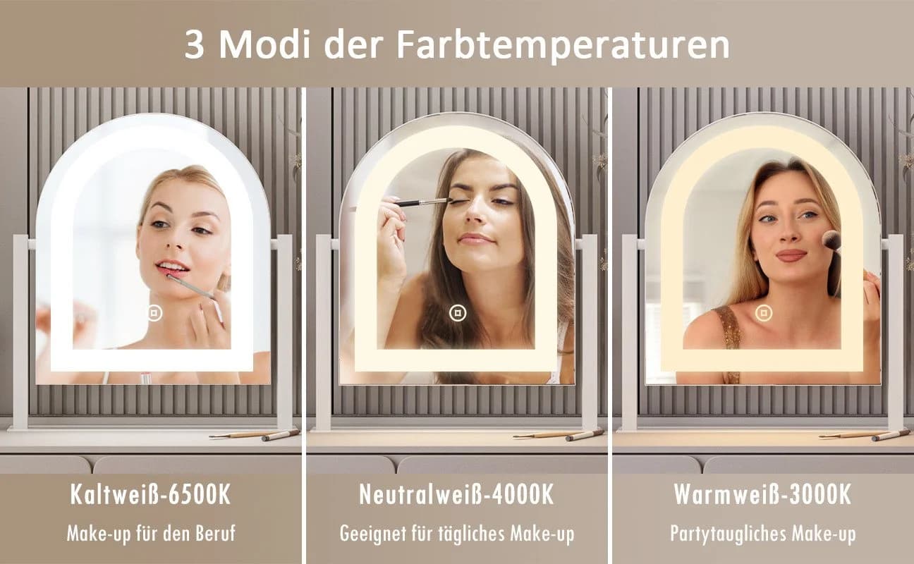 Moderner Schminkspiegel mit LED-Beleuchtung - Bild 3