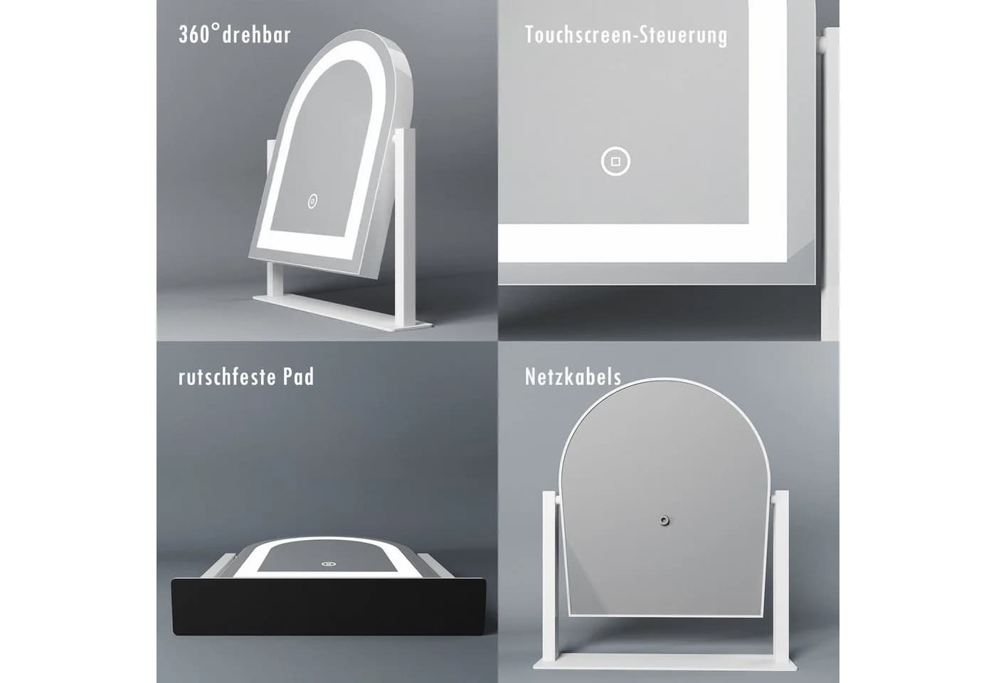 Moderner Schminkspiegel mit LED-Beleuchtung - Bild 4