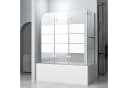 Hopibath Badewannenfaltwand 70/75cm Milchglas 3-teilig 180° Faltwand Bild 2