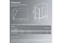 Hopibath Badewannenfaltwand mit Seitenwand 120cm 75cm ESG Glas Nano Bild 4