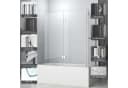 Hopibath Badewannenfaltwand 2-teilig 6mm ESG Glas mit Nano-Beschichtung Bild 3