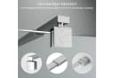 Boromal Duschwand-Stabilisationsstange Schwarz Chrom 73-123cm 360° Drehbar Bild 1
