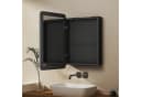 WDWRITTI Spiegelschrank Aluminium Schwarz Matt 40x70cm Bild 1