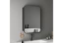 Hopibath Spiegelschrank Schwarz Aluminium mit Softclose Bild 2