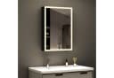 WDWRITTI Spiegelschrank 40x60 cm Bad Schwarz Alu mit Beleuchtung Bild 2