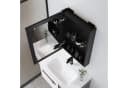 Boromal Badspiegel mit Schrank Schwarz Eckig Aluminium Bild 1