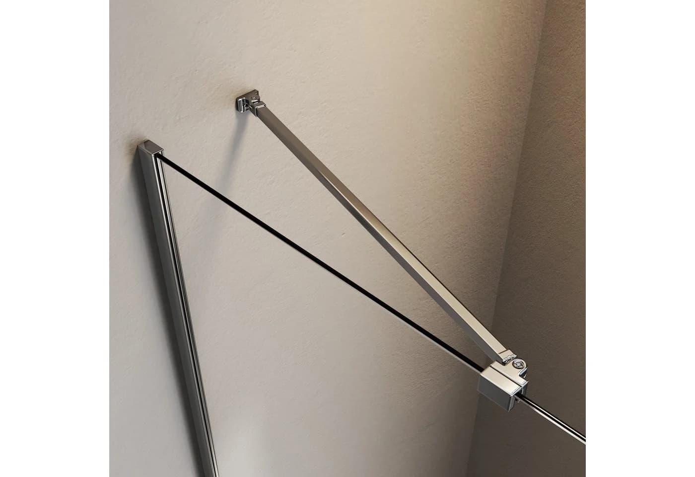 Hopibath Duschwand-Stabilisationsstange Chrom 50cm - Bild 2