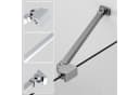 Boromal Duschwand-Stabilisationsstange 50cm 180° Drehbar Chrom Bild 2