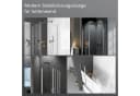 Boromal Duschwand-Stabilisationsstange 50cm 180° Drehbar Chrom Bild 3