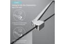 Boromal Duschwand-Stabilisationsstange 50cm 180° Drehbar Chrom Bild 5
