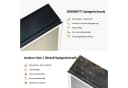 WDWRITTI Spiegelschrank mit Beleuchtung 3Lichtmodi Dimmbar Badezimmerspiegelschrank LED 80x60 Aluminium LED Wandschrank Hängeschrank Schwarz 2 türig Bild 1