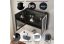WDWRITTI Spiegelschrank mit Beleuchtung 3Lichtmodi Dimmbar Badezimmerspiegelschrank LED 80x60 Aluminium LED Wandschrank Hängeschrank Schwarz 2 türig Bild 4
