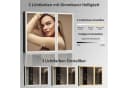 WDWRITTI Spiegelschrank mit Beleuchtung 3Lichtmodi Dimmbar Badezimmerspiegelschrank LED 80x60 Aluminium LED Wandschrank Hängeschrank Schwarz 2 türig Bild 5
