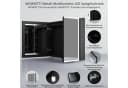 WDWRITTI Spiegelschrank mit Beleuchtung 3Lichtmodi Dimmbar Badezimmerspiegelschrank LED 80x60 Schwarz Bild 3