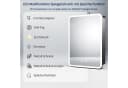 WDWRITTI Spiegelschrank Schwarz mit LED-Beleuchtung und Anti-Fog Bild 3