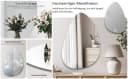 Hopibath Asymmetrischer Spiegel Wassertropfen 45x70 cm Rahmenlos Modern Bild 1