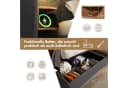 TavilaEcon Boxspringbett Grau mit Nachttisch und Ladefunktion Bild 5