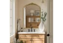 G-LEAF Bogen-Wandspiegel Barockstil Gold Metallrahmen Bild 1