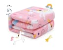 SiviO Gewichtsdecke Kinder Therapie-Bettdecke Rosa Einhorn 1,3kg Bild 2