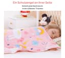 SiviO Gewichtsdecke Kinder Therapie-Bettdecke Rosa Einhorn 1,3kg Bild 3