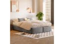 TavilaEcon Boxspringbett Grau Polsterbett ohne Kopfteil Bild 1