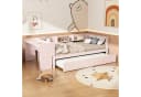 TavilaEcon Multifunktionales Kinderbett mit Schreibtisch & Ausziehbett Rosa Bild 3