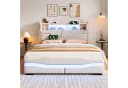 TavilaEcon Boxspringbett Polsterbett Beige/Grau Bild 3