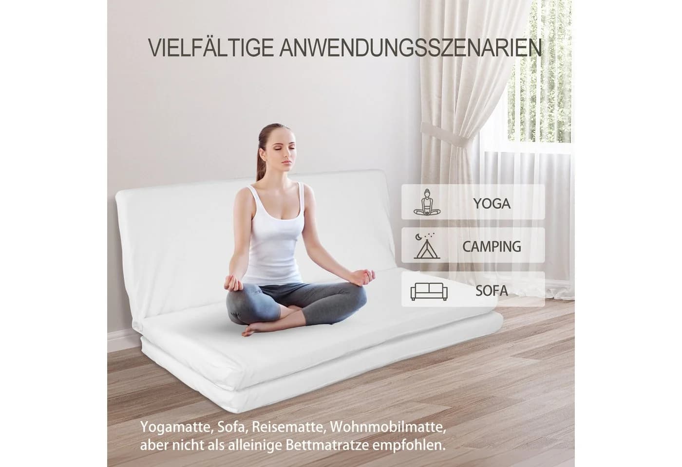 Meulbaty Komfortschaummatratze Topper Memoryschaum-Matratzen-Ersatz 10 cm hoch - Bild 5