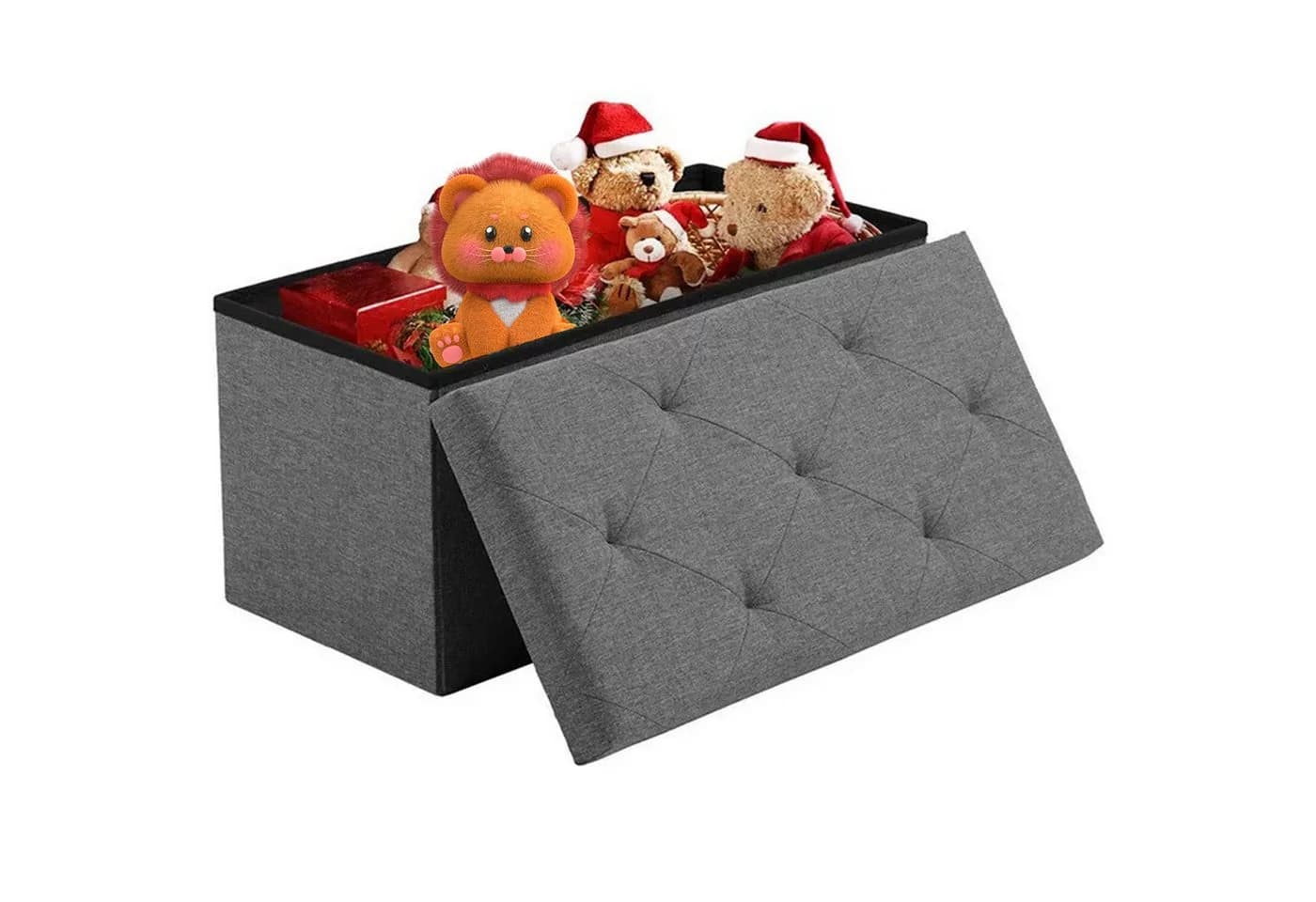 Refined Living Sitzbank Sitzhocker mit Stauraum 76 x 38 x 38 cm - Bild 2