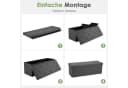 Refined Living Sitzbank Sitzhocker mit Stauraum 76 x 38 x 38 cm Bild 5