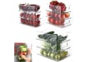 Refined Living Aufbewahrungsbox Kühlschrank Organizer Set Stapelbar - 9er Set (3 Größe) Korbeinsatz Bild 2