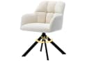 Refined Living Esszimmerstuhl 360° Drehstuhl Samt Beige Bild 2