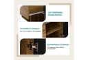 SeedWave Garderobe mit Schuhschrank, Bank & Spiegel, Moderner Holzoptik Bild 3