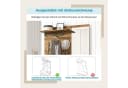 SeedWave Garderobe mit Schuhschrank, Bank & Spiegel, Moderner Holzoptik Bild 5
