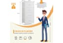 IDEASY Schubkastenkommode Weiß mit 4 Stoffschubladen Bild 3