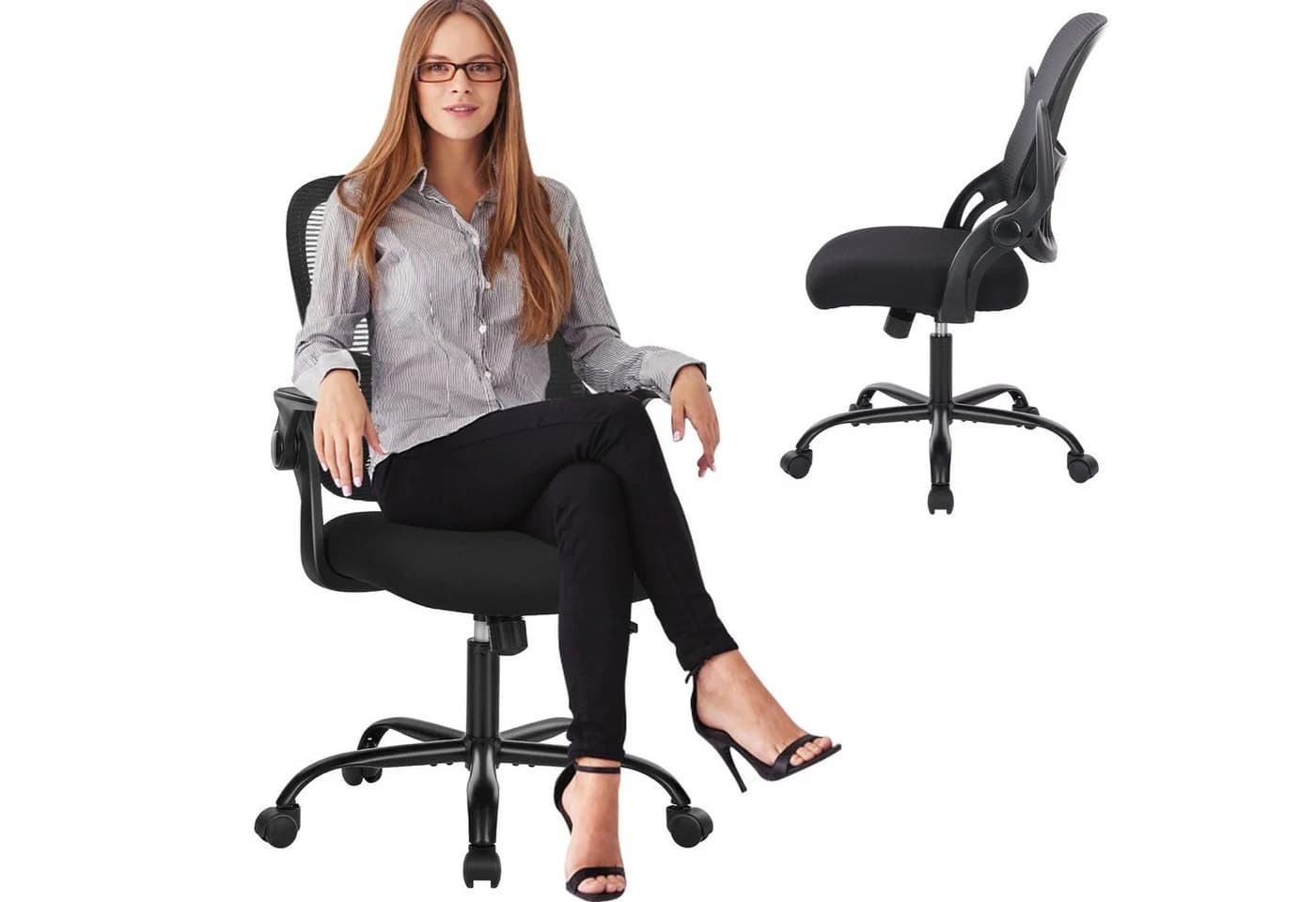 IDEASY Armlehnstuhl Chefsessel Bürostuhl Schwarz