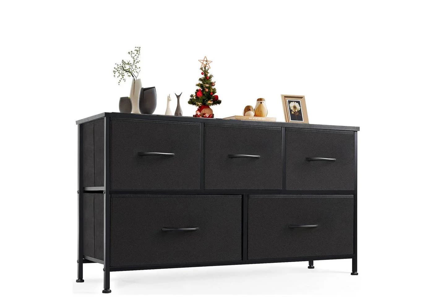 IDEASY Schubkastenkommode Frisiertisch, Schlafzimmerschrank-Organizer mit 5 Schubladen - Bild 2