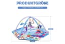 HEYHIPPO Spielmatte Baby Krabbeldecke Blau 110x110x43cm Bild 1