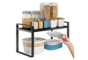 HEYHIPPO Ausziehbares Edelstahl-Schrankregal 38-60x28x25cm Küchenorganizer Gewürzregal Schwarz Bild 3