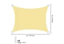 HEYHIPPO Sonnensegel Wasserfester Sonnenschutz für den Garten 2x3m Bild 3