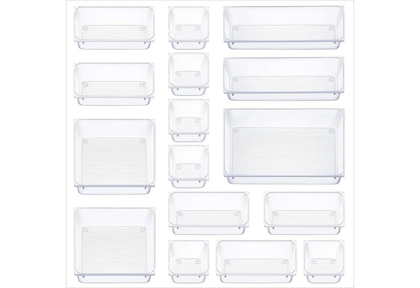 HEYHIPPO Schubladenbox 16er-Pack Transparent - Bild 4