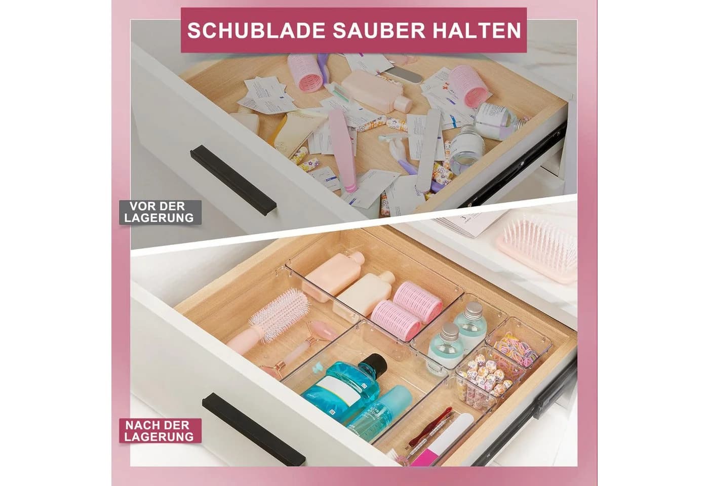 HEYHIPPO Schubladenbox 16er-Pack Transparent - Bild 5