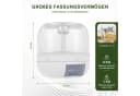 HEYHIPPO Müslispender 6 kg Weiß 360° drehbar Bild 1