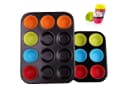 HEYHIPPO Muffinform 2er-Set Antihaftbeschichtung Schwarz Bild 2
