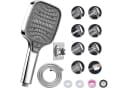 Modernes Duschkopf Set in Silber Chrom Bild 3